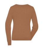 Femme Pull à col rond pour femme Chameau 11185