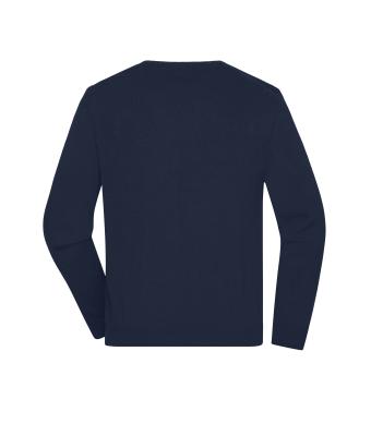 Men Men's Round-Neck Pullover Navy 11186