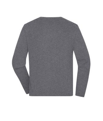 Herren Men's Round-Neck Pullover Grey-heather 11186