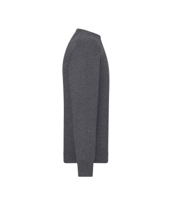 Heren Men's Round-Neck Pullover Antraciet-melange 11186