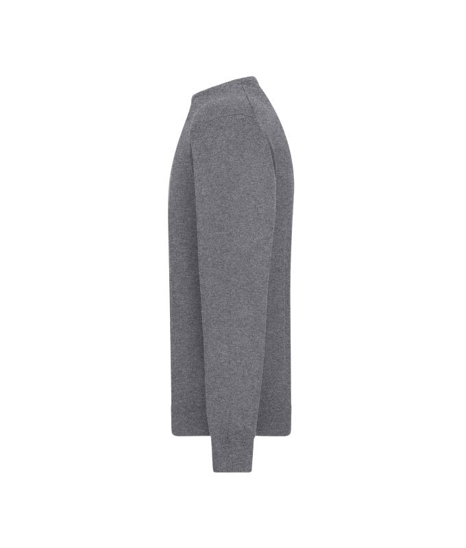 Heren Men's Round-Neck Pullover Heather-grijs 11186