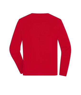 Herren Men's Round-Neck Pullover Red 11186