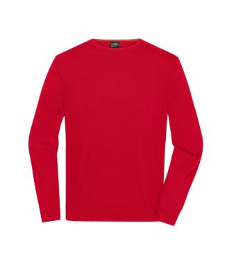 Herren Men's Round-Neck Pullover Red 11186