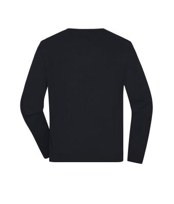 Herren Men's Round-Neck Pullover Black 11186