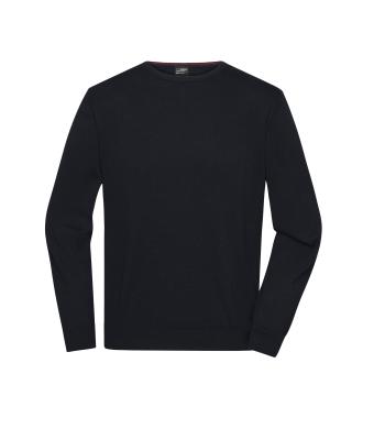 Heren Men's Round-Neck Pullover Zwart 11186