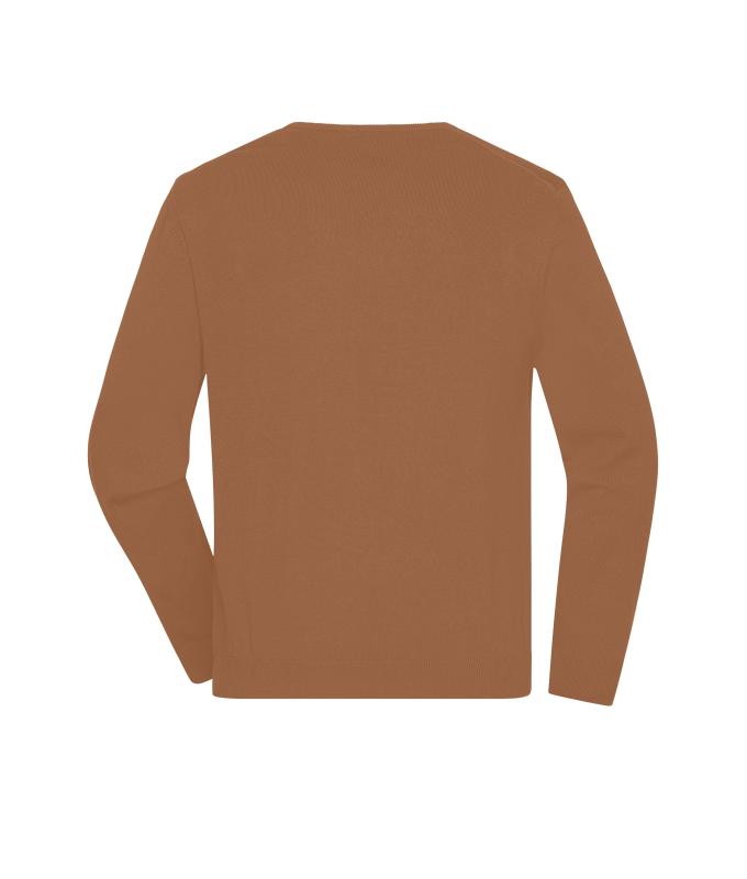 Homme Pull à col rond pour homme Chameau 11186
