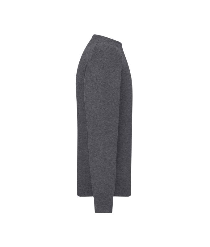 Homme Pull à col rond pour homme Anthracite-mélange 11186
