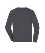 Homme Pull à col rond pour homme Anthracite-mélange 11186