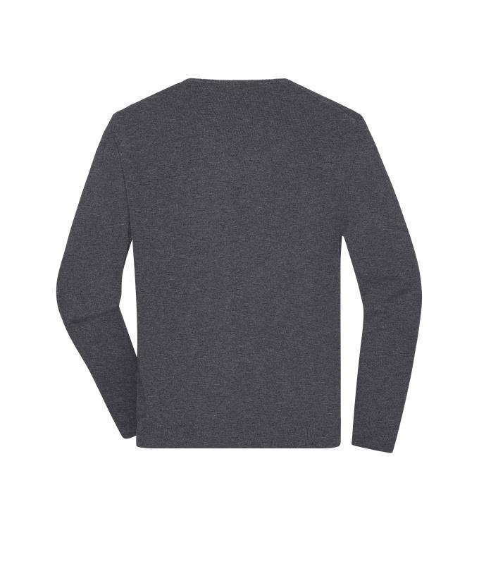 Homme Pull à col rond pour homme Anthracite-mélange 11186