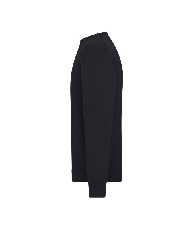 Homme Pull à col rond pour homme Noir 11186