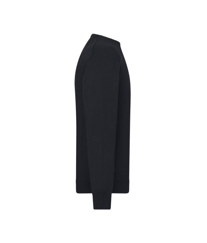 Homme Pull à col rond pour homme Noir 11186
