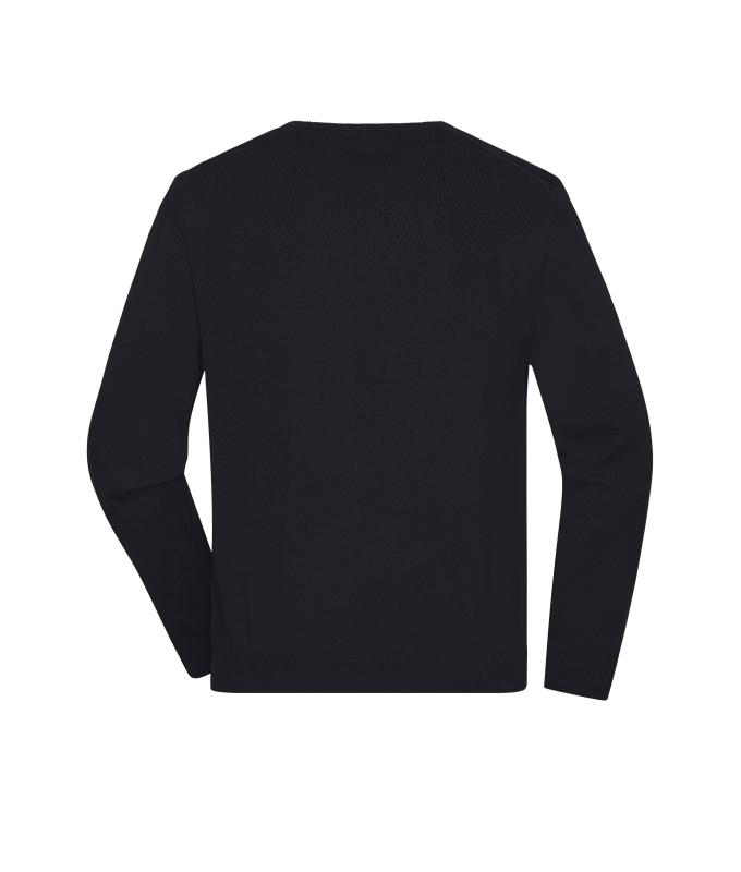Homme Pull à col rond pour homme Noir 11186