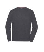 Homme Pull à col rond pour homme Anthracite-mélange 11186