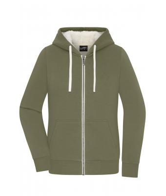 Dames Ladies' Doubleface Jacket   OCS Blended & RCS Olijf/natuur 11461
