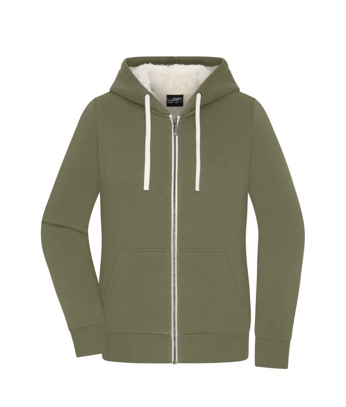 Dames Ladies' Doubleface Jacket OCS Blended & RCS Olijf/natuur 11461