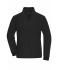 Dames Ladies' Bonded Fleece Jacket Zwart/donkergrijs 11463