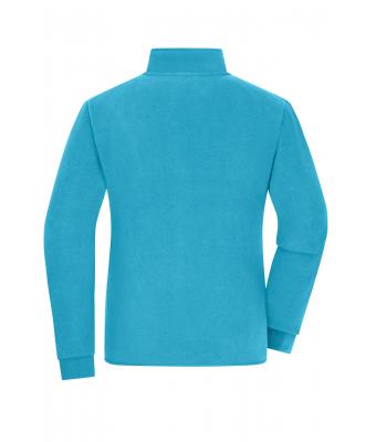 Dames Ladies' Bonded Fleece Jacket Turquoise/donkergrijs 11463