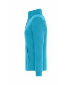 Damen Ladies' Bonded Fleece Jacket Turquoise/dark-grey 11463