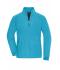 Damen Ladies' Bonded Fleece Jacket Turquoise/dark-grey 11463