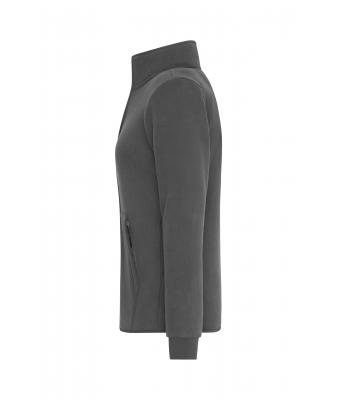 Dames Ladies' Bonded Fleece Jacket Carbon/rood 11463