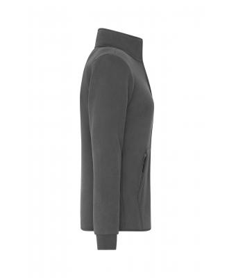 Dames Ladies' Bonded Fleece Jacket Carbon/rood 11463