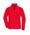 Damen Ladies' Bonded Fleece Jacket Red/black 11463