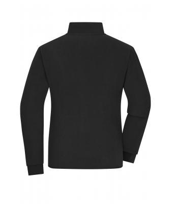Dames Ladies' Bonded Fleece Jacket Zwart/donkergrijs 11463