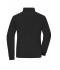 Dames Ladies' Bonded Fleece Jacket Zwart/donkergrijs 11463