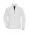 Dames Ladies' Bonded Fleece Jacket Wit/donkergrijs 11463