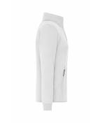 Femme Veste polaire double couche pour femmes Blanc/gris-foncé 11463
