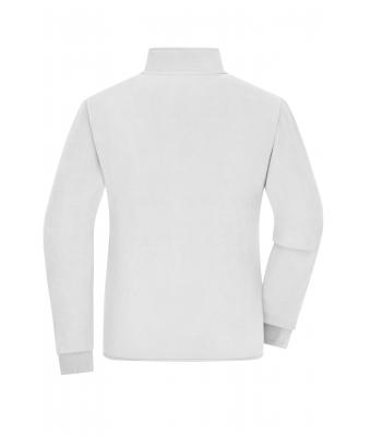 Femme Veste polaire double couche pour femmes Blanc/gris-foncé 11463