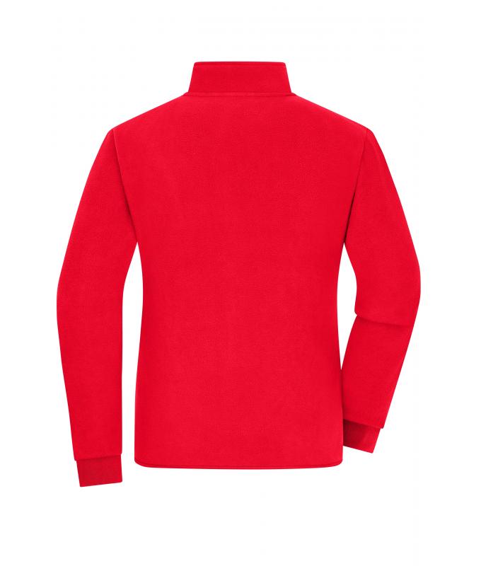 Femme Veste polaire double couche pour femmes Rouge/noir 11463