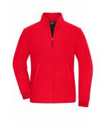 Femme Veste polaire double couche pour femmes Rouge/noir 11463