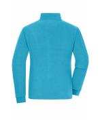Femme Veste polaire double couche pour femmes Turquoise/gris-foncé 11463