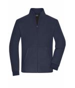 Men Men's Bonded Fleece Jacket Navy/dark-grey 11464
