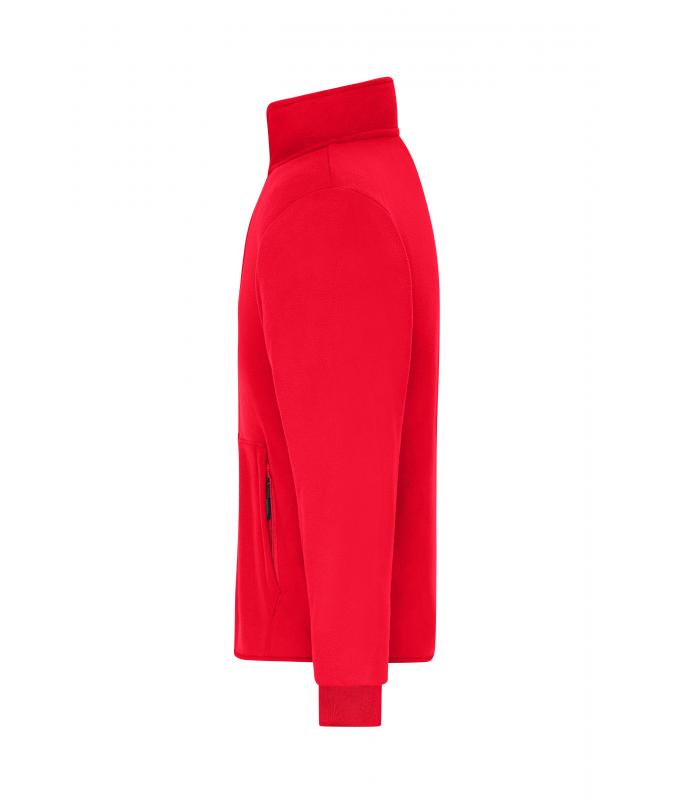 Men Men's Bonded Fleece Jacket Red/black 11464