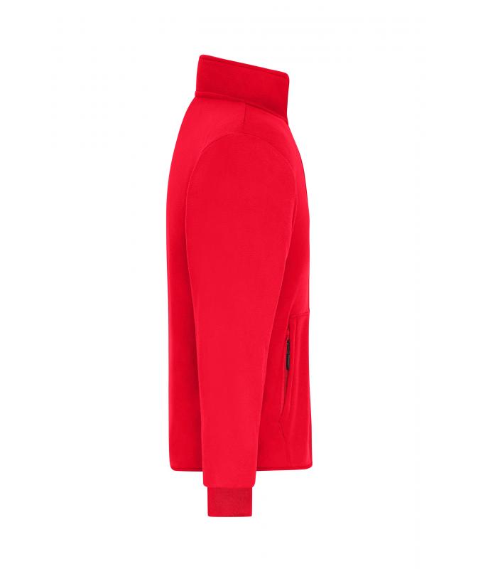 Men Men's Bonded Fleece Jacket Red/black 11464