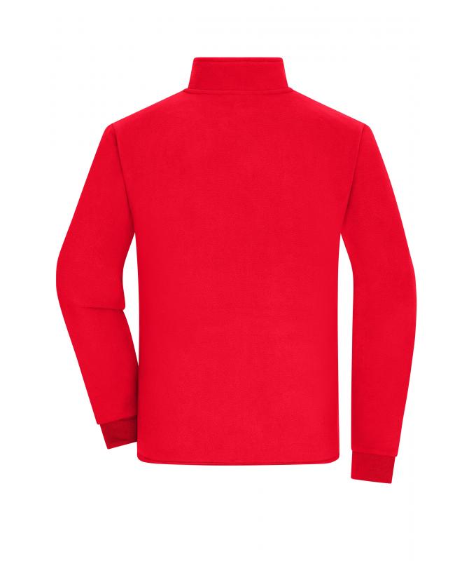 Men Men's Bonded Fleece Jacket Red/black 11464