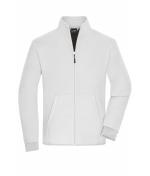 Men Men's Bonded Fleece Jacket White/dark-grey 11464