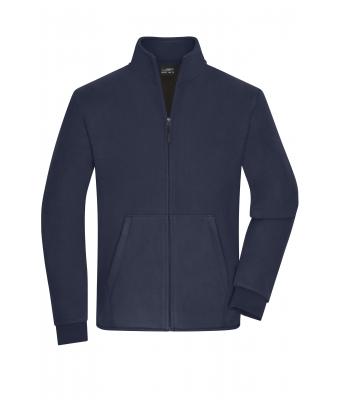 Heren Men's Bonded Fleece Jacket Navy/donkergrijs 11464