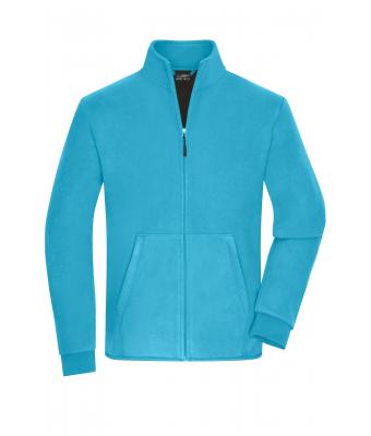 Heren Men's Bonded Fleece Jacket Turquoise/donkergrijs 11464
