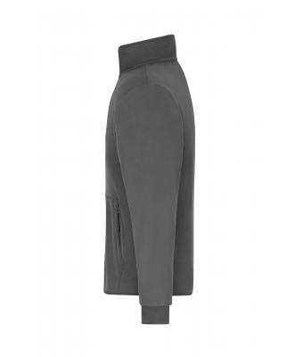 Heren Men's Bonded Fleece Jacket Carbon/rood 11464