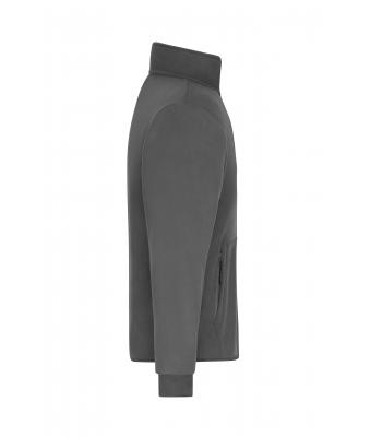 Heren Men's Bonded Fleece Jacket Carbon/rood 11464