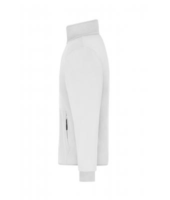 Heren Men's Bonded Fleece Jacket Wit/donkergrijs 11464