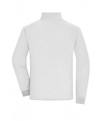 Heren Men's Bonded Fleece Jacket Wit/donkergrijs 11464