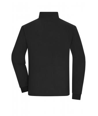 Heren Men's Bonded Fleece Jacket Zwart/donkergrijs 11464