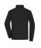 Heren Men's Bonded Fleece Jacket Zwart/donkergrijs 11464
