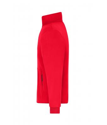 Heren Men's Bonded Fleece Jacket Rood/zwart 11464