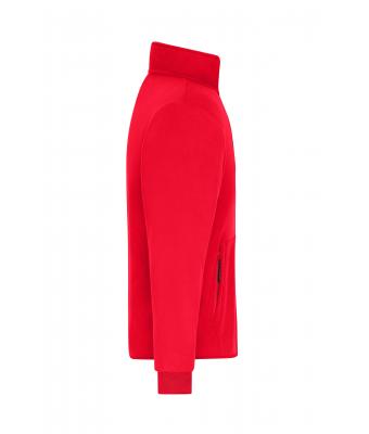 Heren Men's Bonded Fleece Jacket Rood/zwart 11464