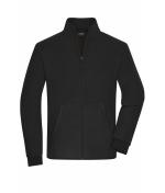Homme Veste polaire double couche pour hommes Noir/gris-foncé 11464